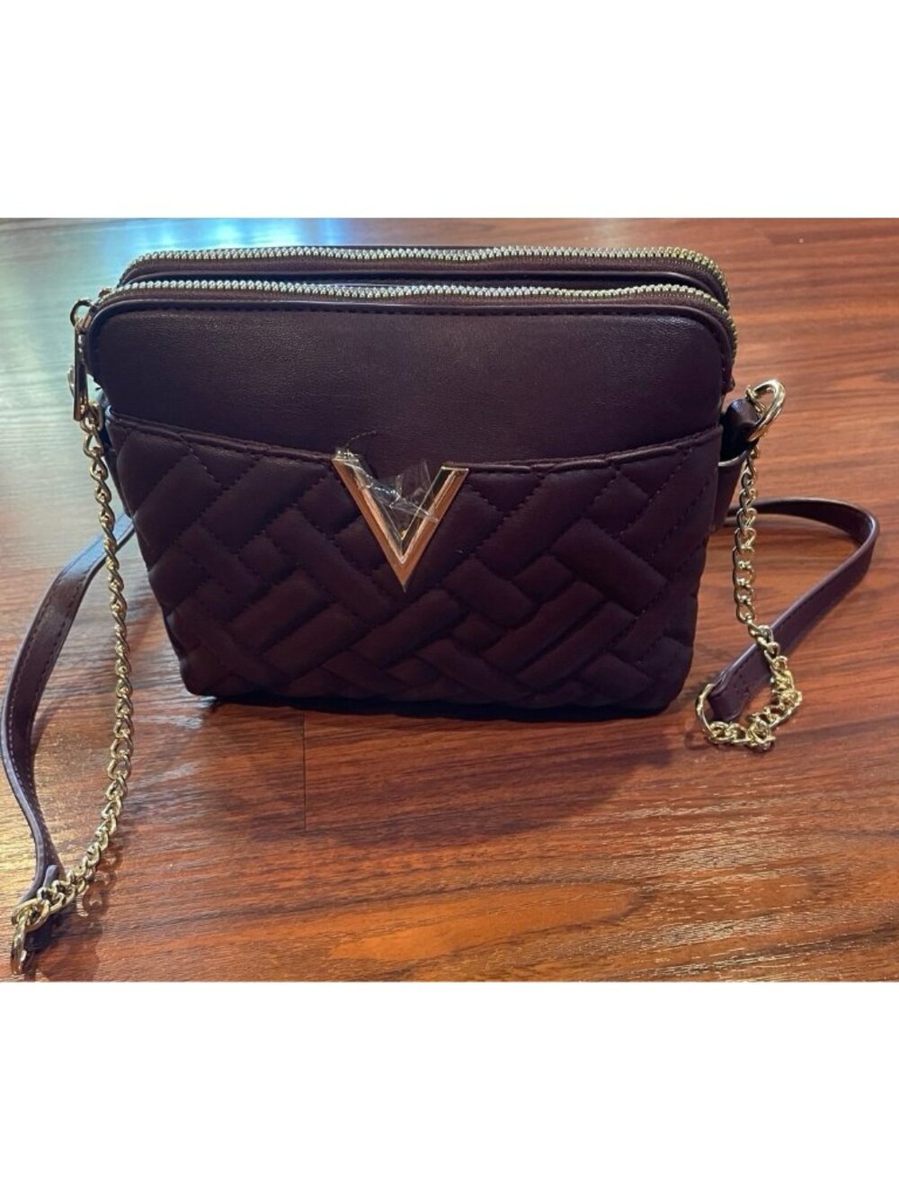 GROSSI BURGANDY WOMEN CROSSBODY BAG ZIP